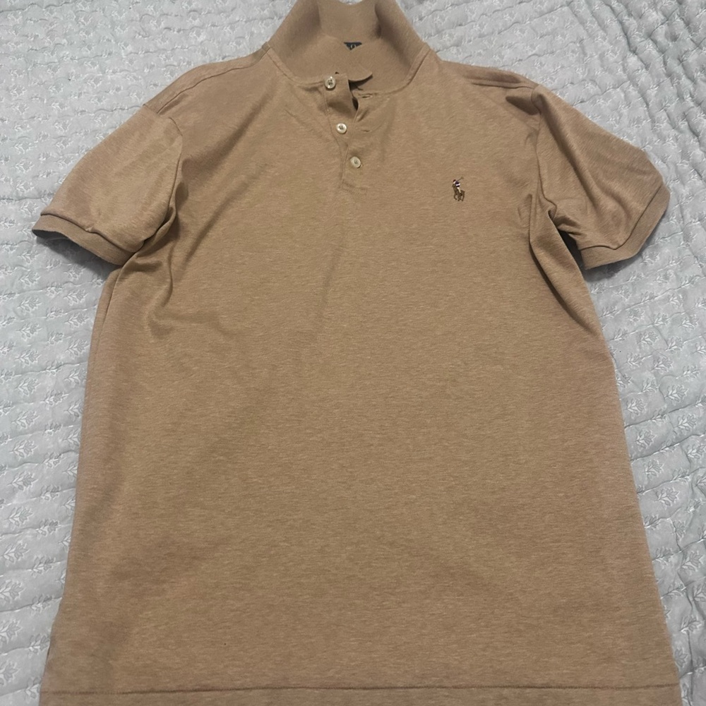 Men's Tan Polo Shirt